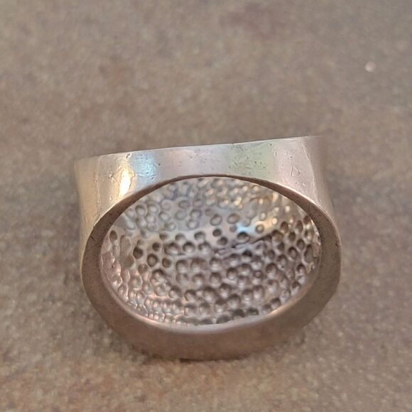 Sterling Anticlastic Multi-Colored Crystal Ring - Picture 7 of 11